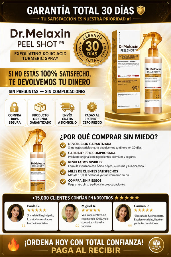 Spray Dr. Melaxin Exfoliante Curcuma - imagen 9