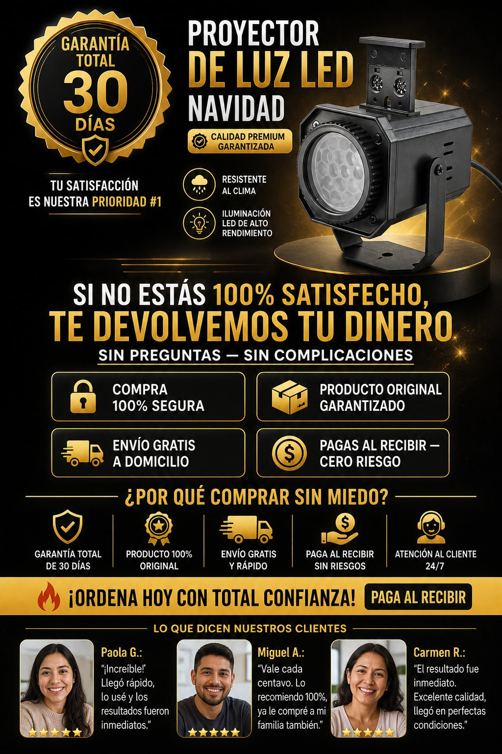 Proyector De Luz Led Navidad - imagen 9