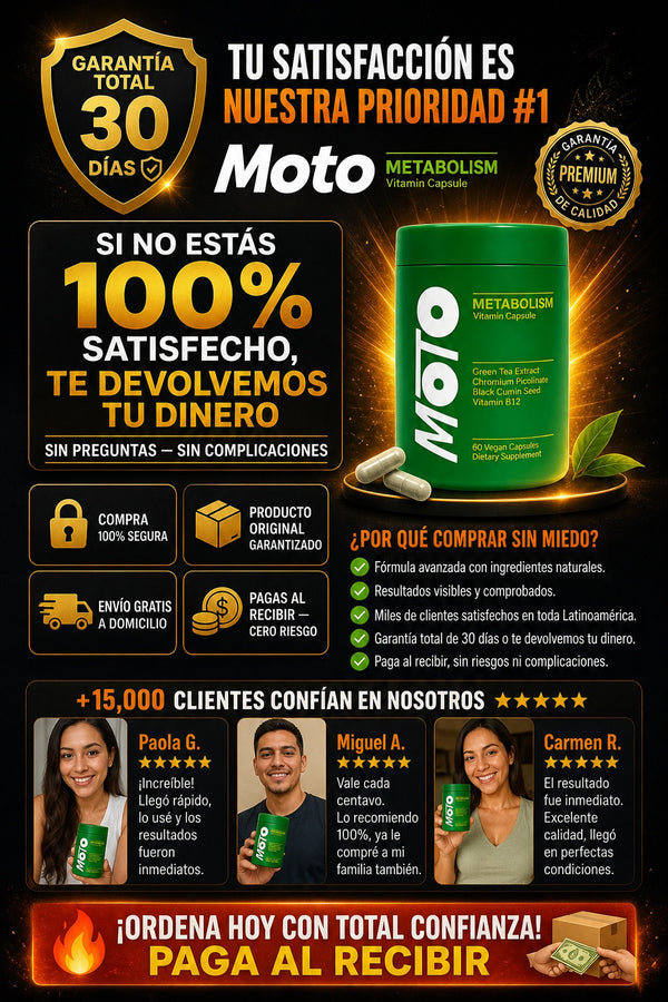 Suplemento Moto Metabolismo 60 Cap - imagen 9