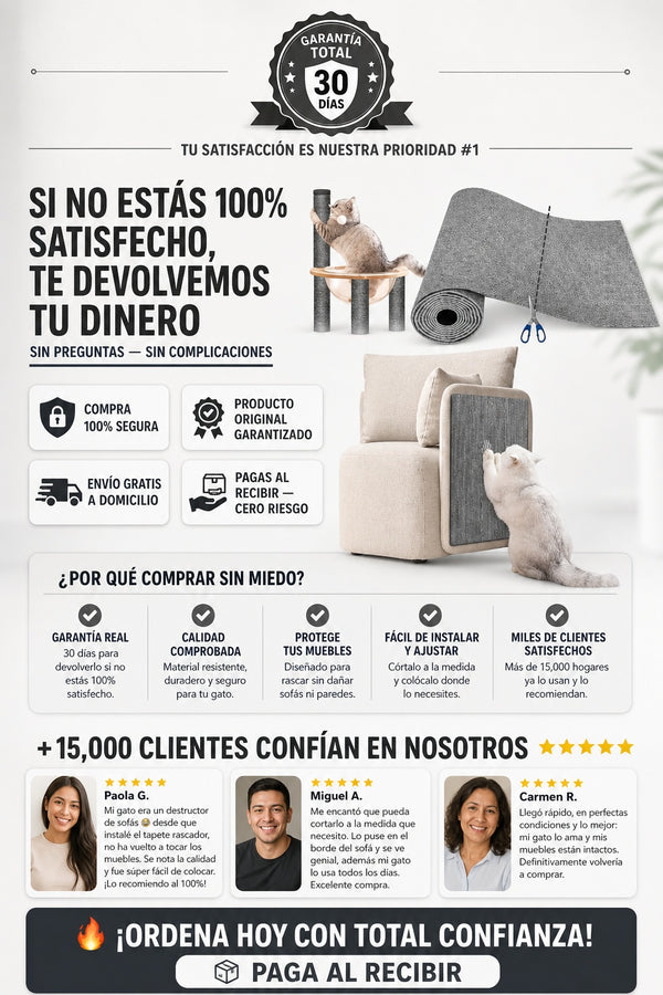 Tapete Rascador Para Gatos Cuida Muebles - imagen 9