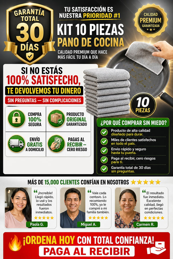 Kit 10 Piezas Pano De Cocina - imagen 9