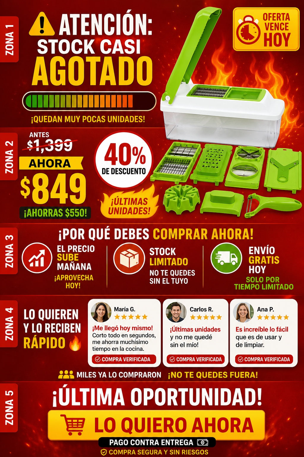 Cortador De Verduras - imagen 10