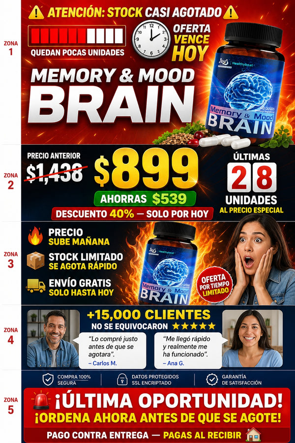 Suplemento Brain Soporte Cerebral 60cp - imagen 10