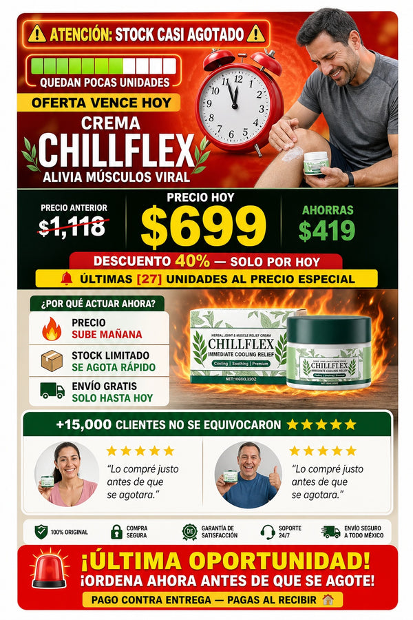Crema Chillflex Alivia Musculos Viral - imagen 10