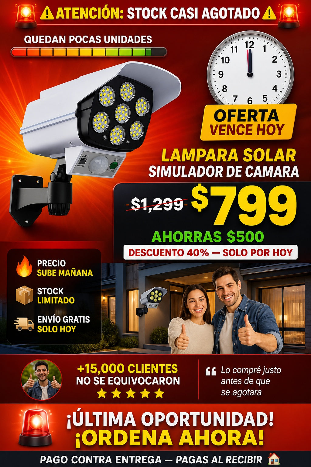 Lampara Solar Simulador De Camara - imagen 10