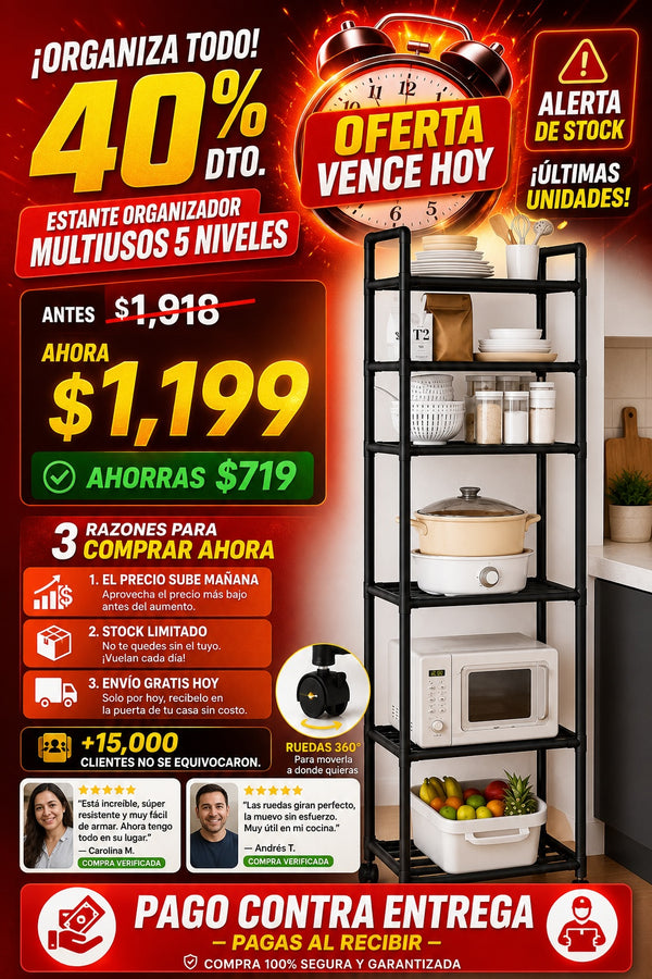 Estante Organizador Multiusos De 5 Nivel - imagen 10