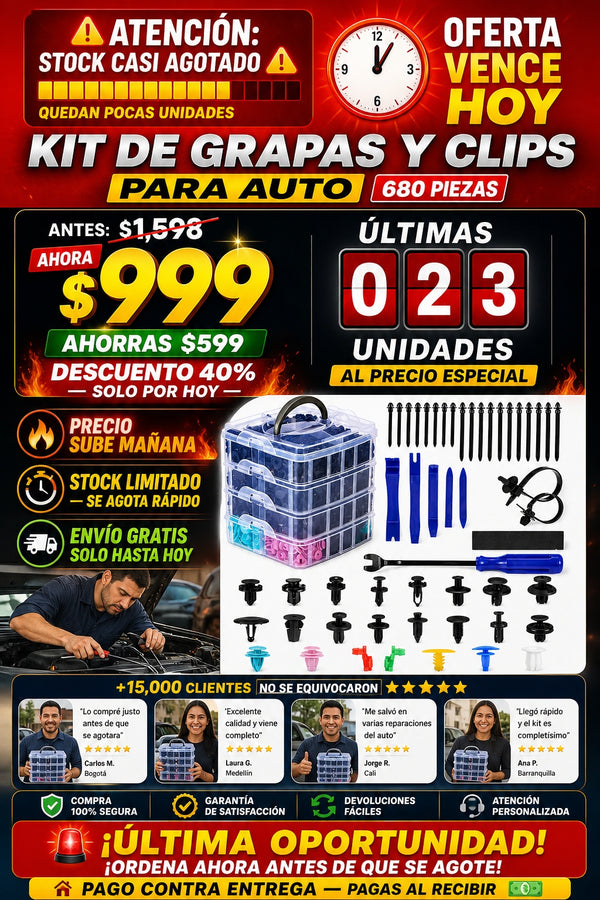 Kit De Grapas Y Sujetadores Para Auto - imagen 10