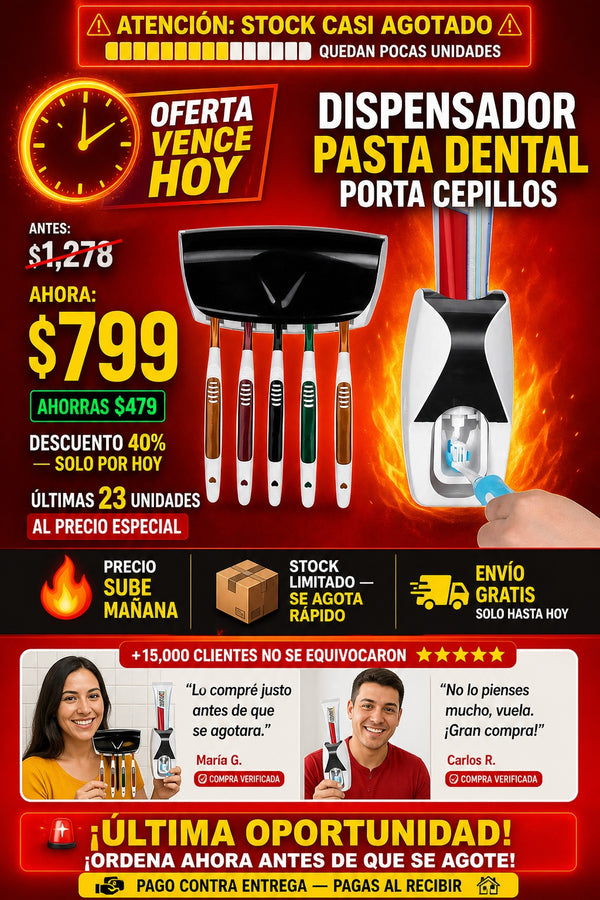 Dispensado Pasta Dental Porta Cepillos - imagen 10