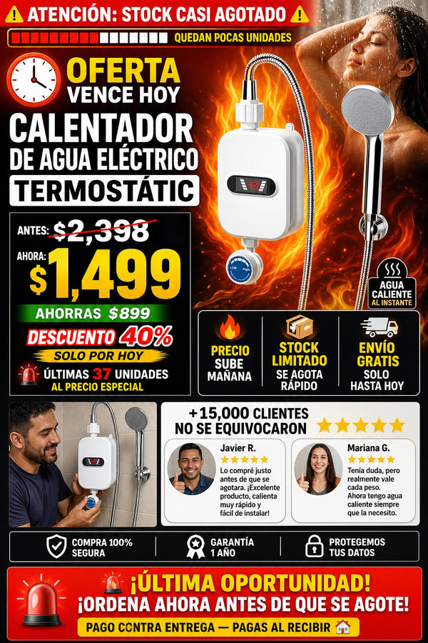 Calentador De Agua Electrico Termostatic - imagen 10