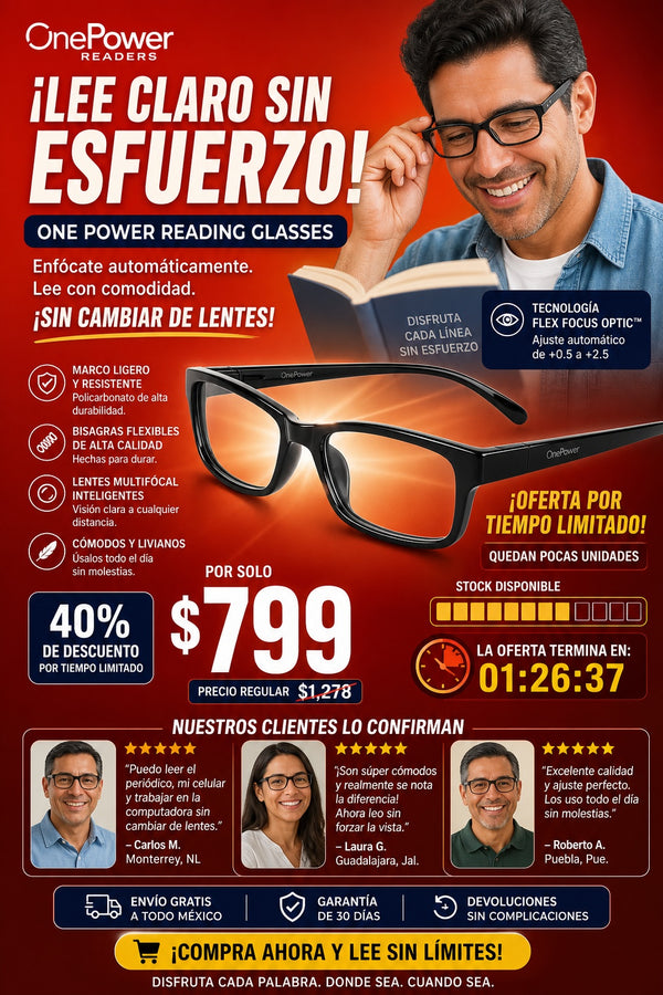 Lentes One Power Visión Clara Sin Esfuerzo - imagen 10
