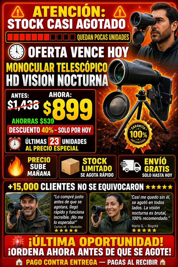 Monocular Telescopico Hd Vision Nocturna - imagen 10