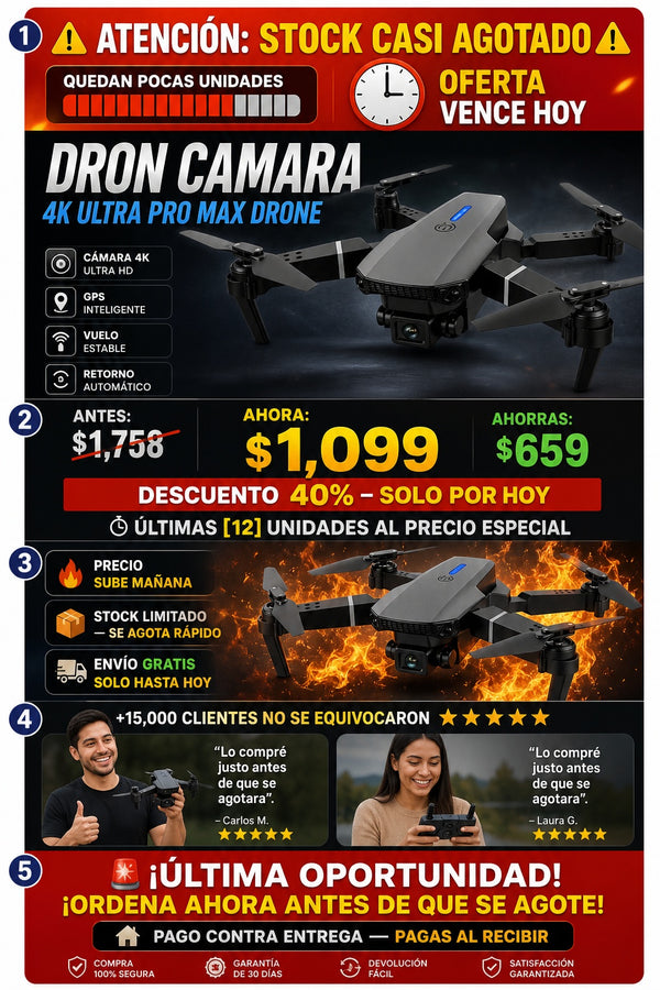 Dron Camara 4k Ultra Pro Max Drone - imagen 10