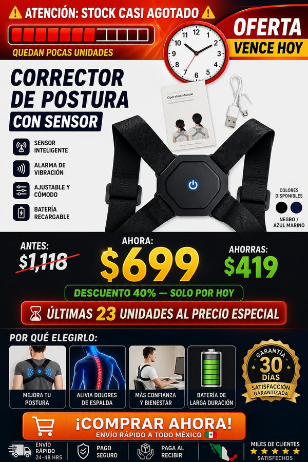 Corrector De Postura Con Sensor - imagen 10