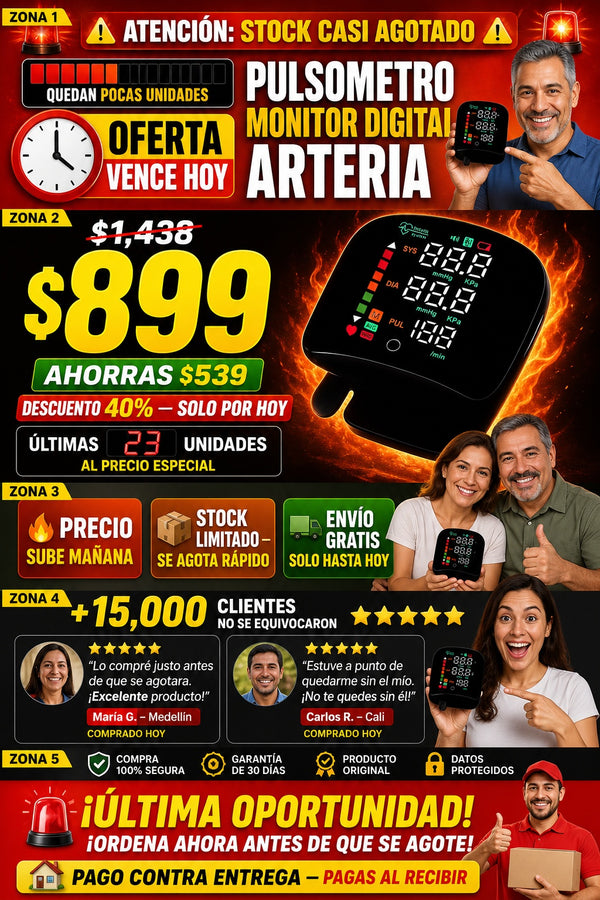 Pulsometro Monitor Digital Arteria - imagen 10