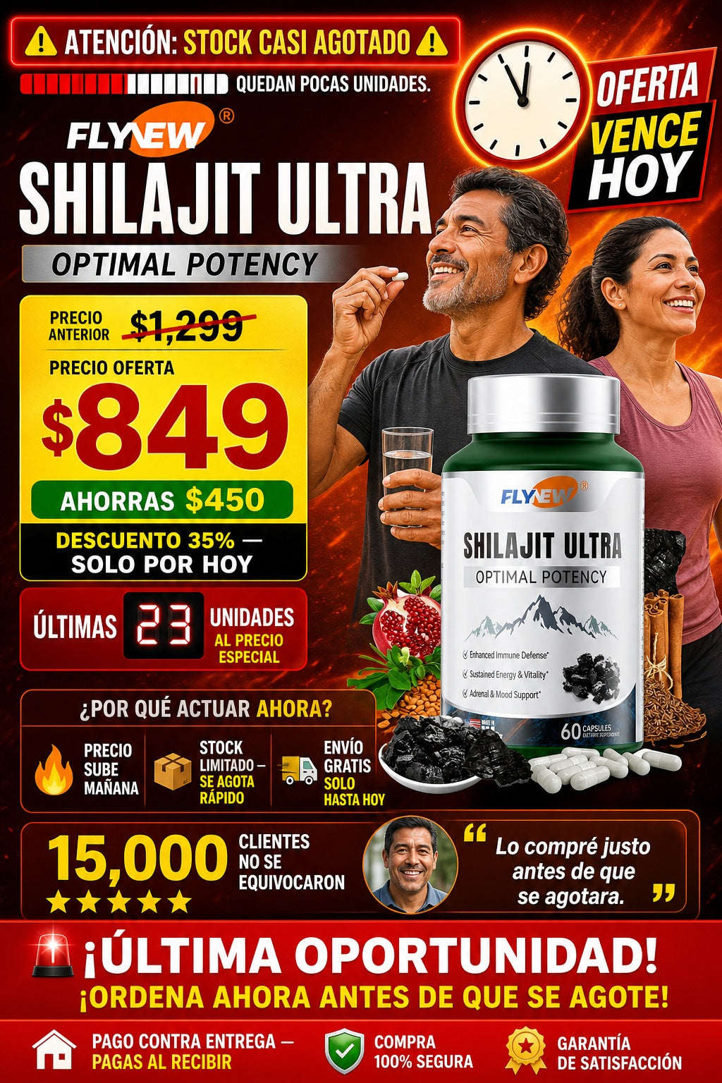 Shilajit Ultra Flynew 60 Capsulas - imagen 10