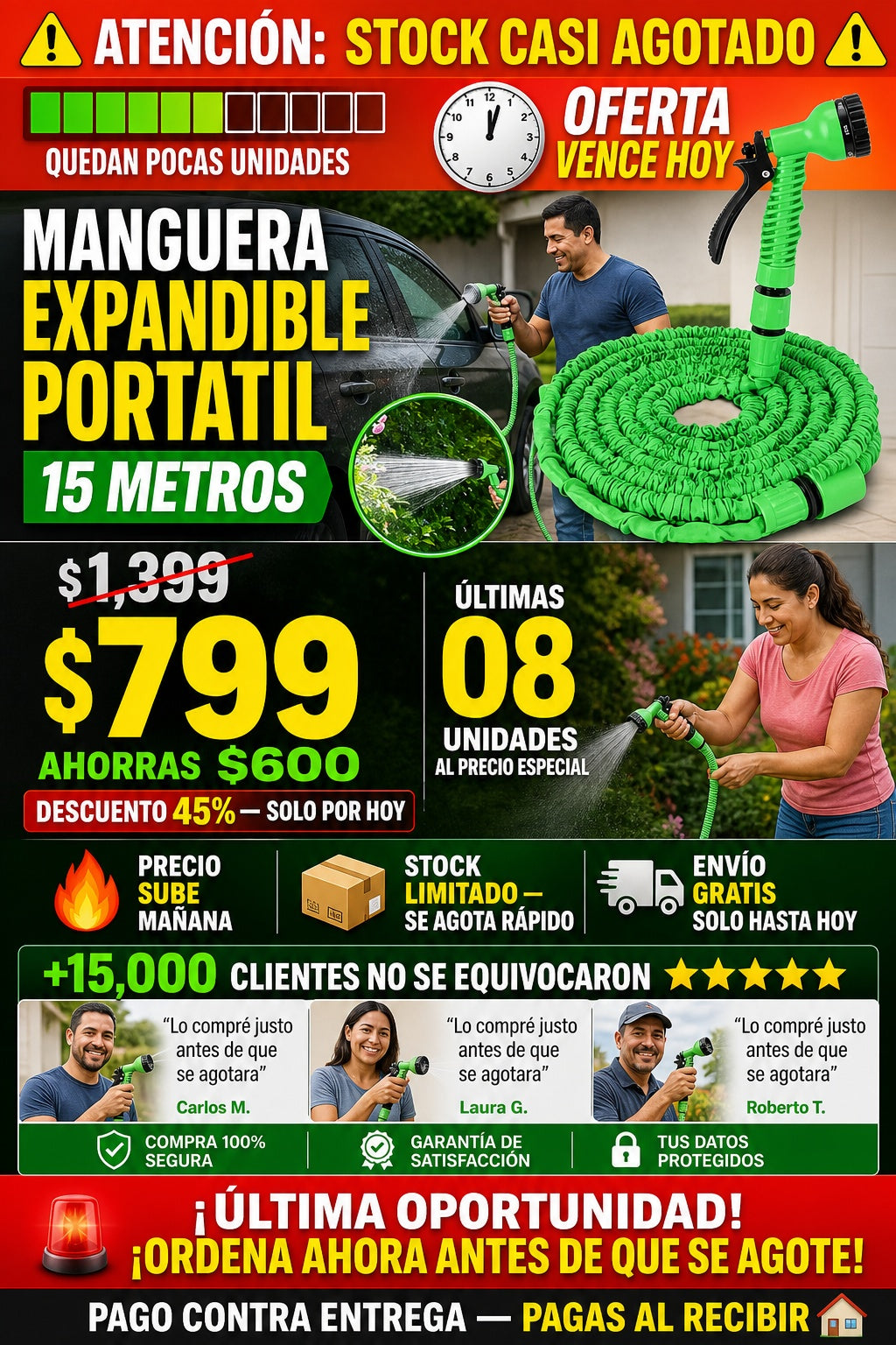 Manguera Expandible Portatil 15metros - imagen 10