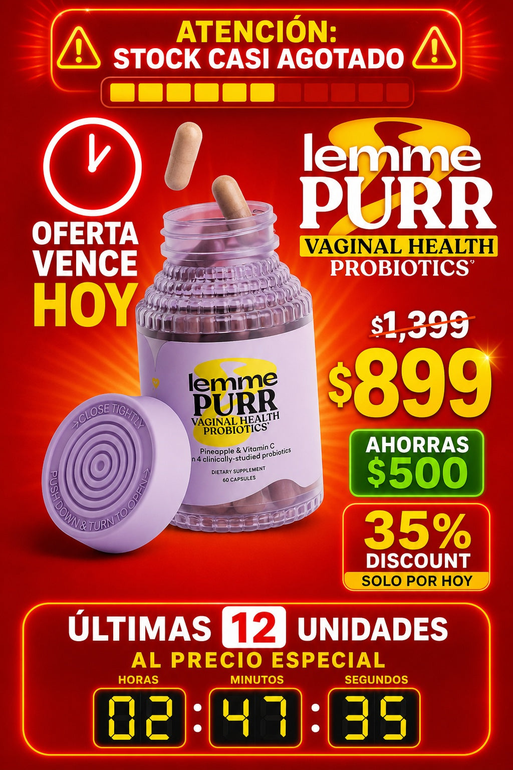 Lemme Purr Probioticos Vaginal Salud - imagen 10