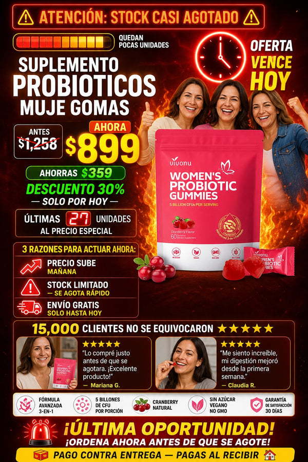 Suplemento Probioticos Muje Gomas - imagen 10