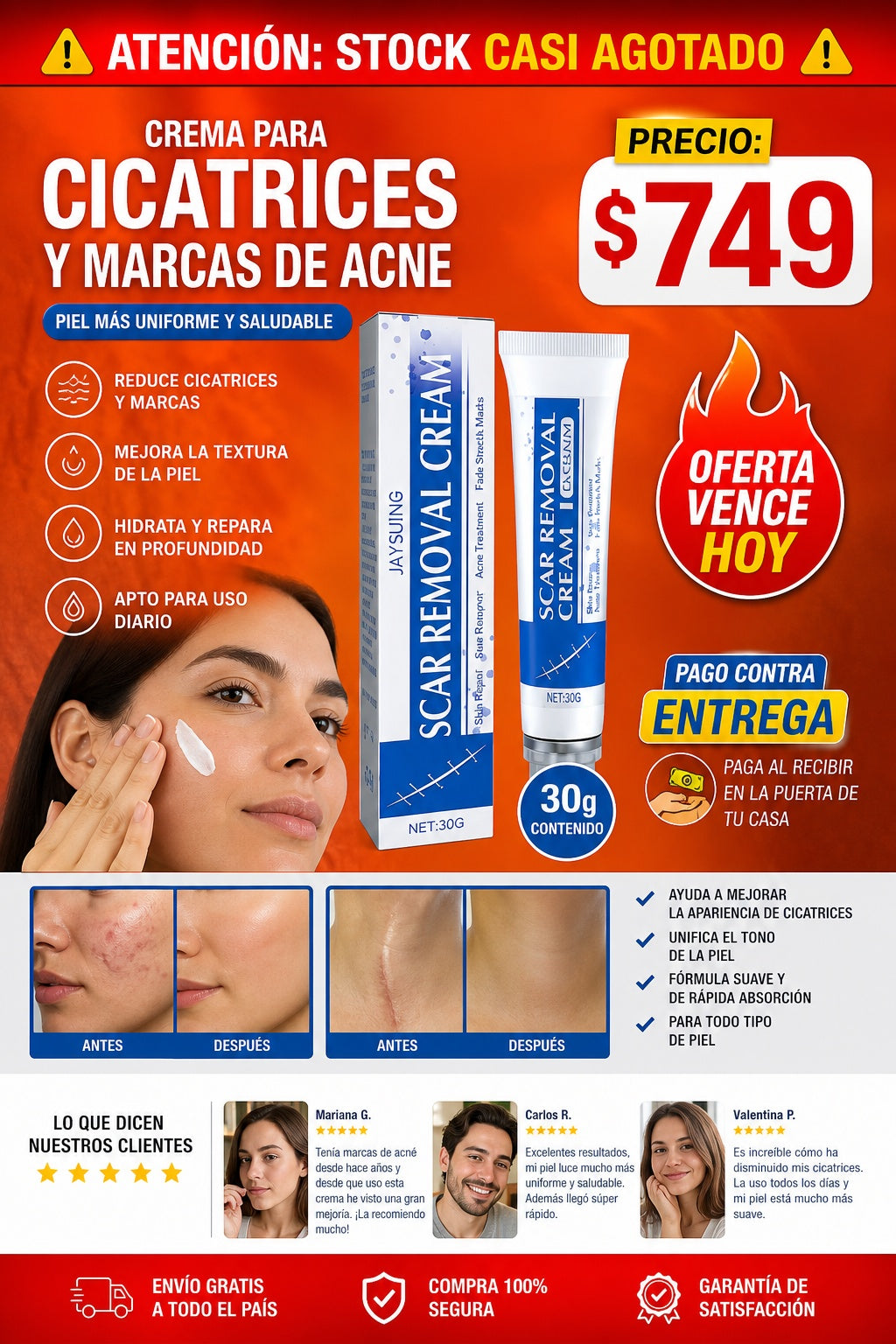 Crema Para Cicatrices Y Marcas De Acne - imagen 10