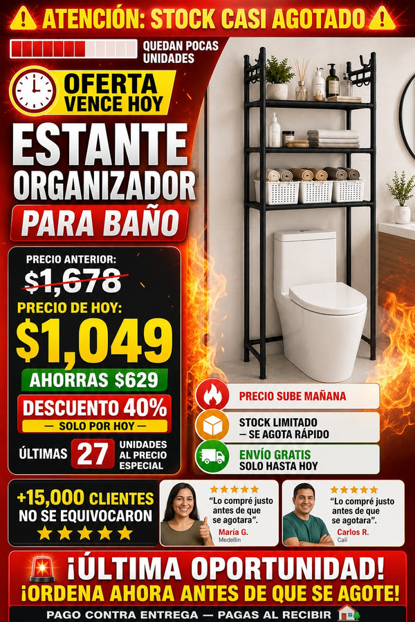 Estante Organizador Para Bano - imagen 10