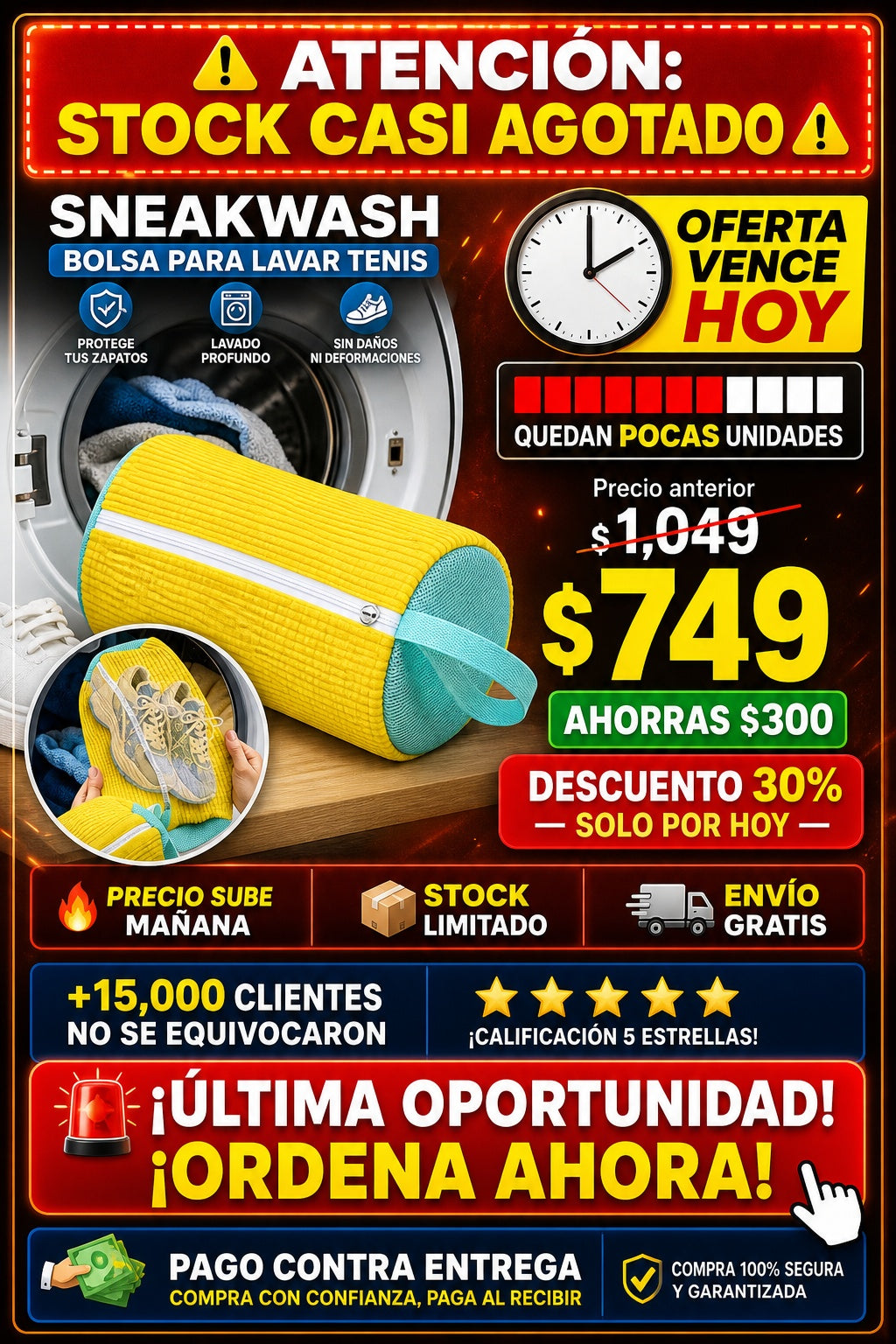 Bolsa Para Lavar Tenis Sneakwash - imagen 10