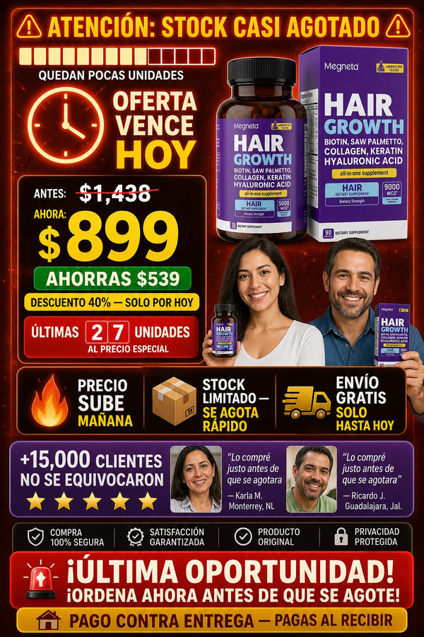 Suplemento Hair Growth Megneta Cabello - imagen 10