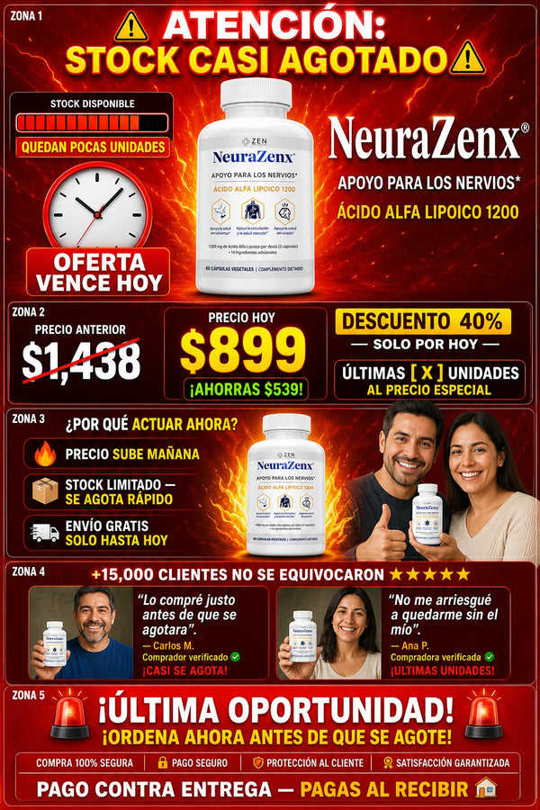 Suplemento Neurazenx Nutrients Nervios - imagen 10
