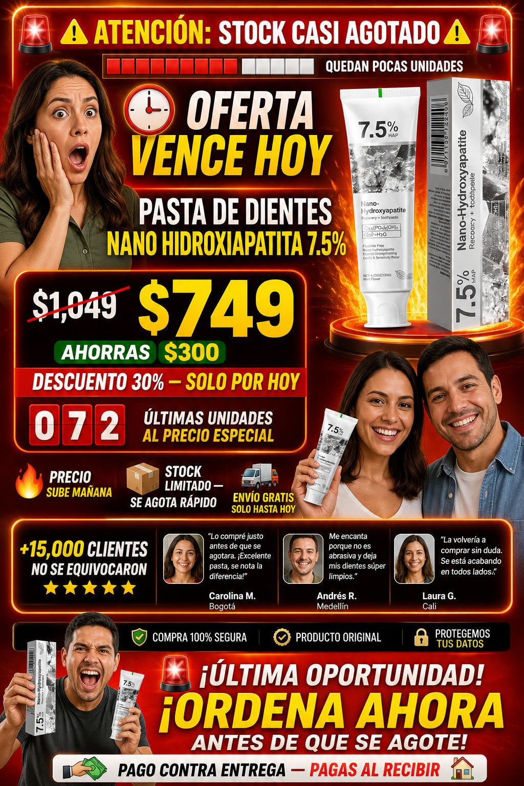 Pasta de Dientes Nano Hidroxiapatita 7.5% - imagen 10