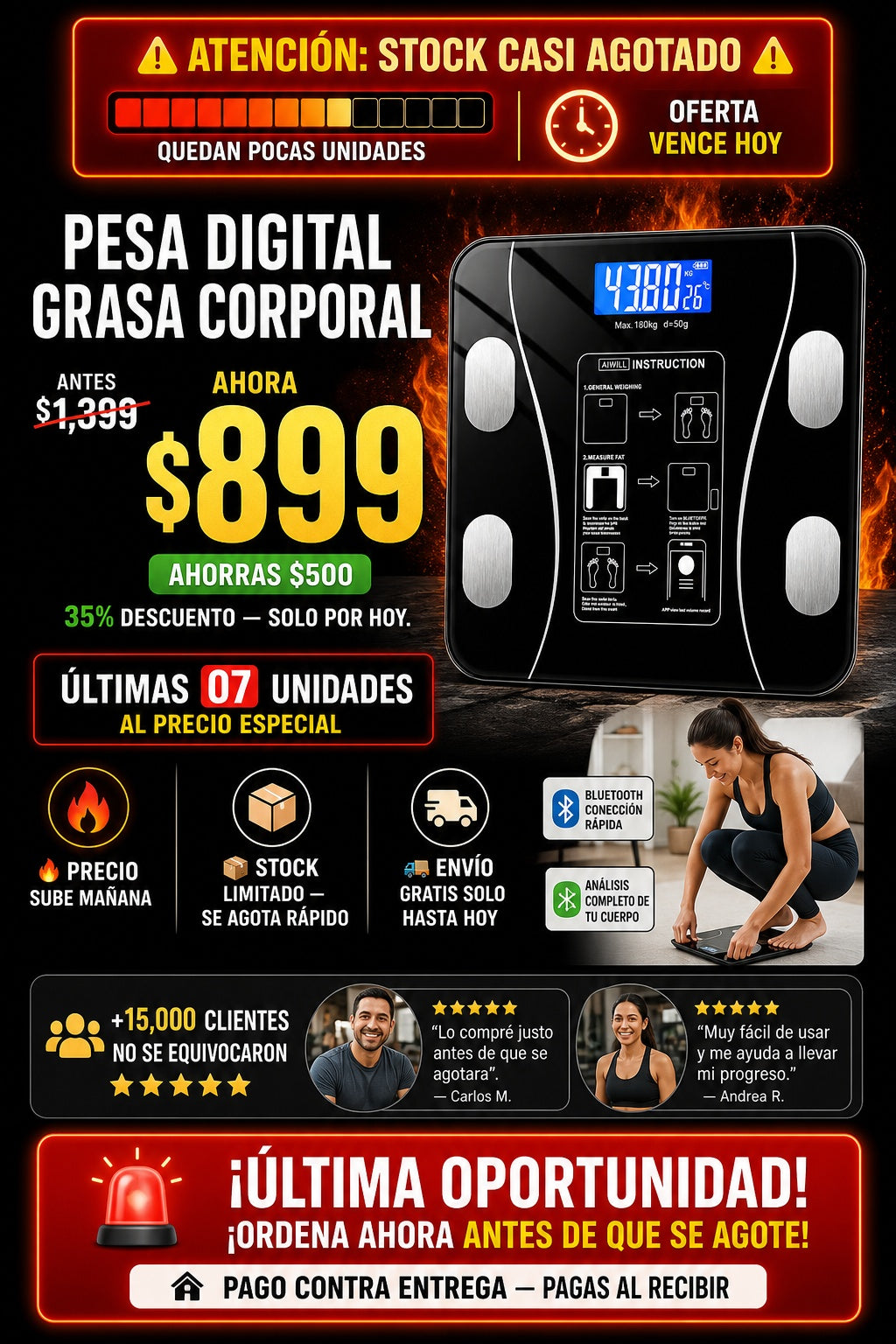 Pesa Digital Grasa Corporal - imagen 10