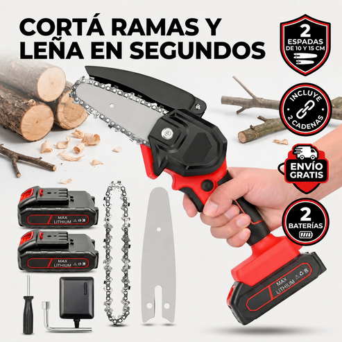 ⚡ Corta Ramas en Segundos y Sin Esfuerzo™ + 2 Baterías Incluidas