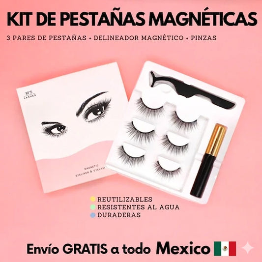 KIT DE PESTAÑAS MAGNÉTICAS ✨